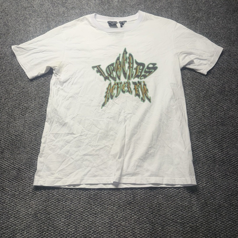 VLONE x Juice Wrld 999 Shirt Mens Large White Legends Never Die Cyber Sigil